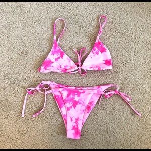 Zaful Tie Dye String Bikini